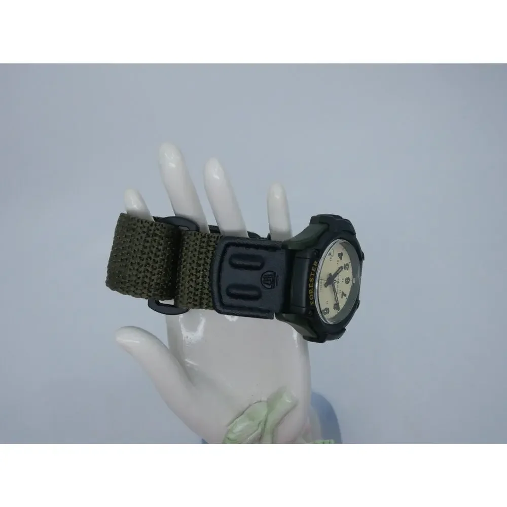 Casio Forester Mens Watch 42mm Green Black Illuminator 5405 FT-500W Working